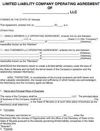 Screenshot of llc operating agreement template article i. Texas Series Llc Operating Agreement Template