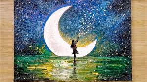 Check spelling or type a new query. How To Draw A Moonlight Girl With 1 Million Stars Acrylic Painting Technique Youtube