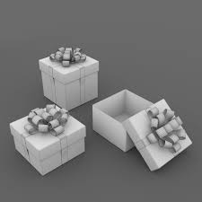 3d Model Gift Box Sample Set Model Gift Gift Box Holiday Design