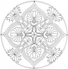 Disegno Di Mandala Con Fiori Di Loto Da Colorare Disegni Da Con