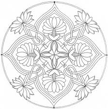 Disegno Di Mandala Con Fiori Di Loto Da Colorare Disegni Da Con