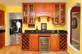 Cabinet surfaces are prepared for matching coverings. Don T Miss This Custom Maple Wood Bar With Washington Cherry Stain Center Raised P Black Granite Countertops Custom Kitchen Cabinets Refacing Kitchen Cabinets