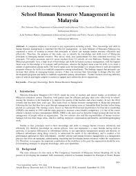 Palm oil firms using cheap. Pdf School Human Resource Management In Malaysia