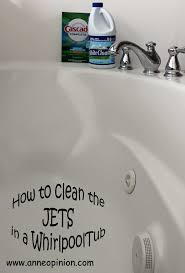 Fill the tub with hot water so that the jets are covered with at least two inches of water. How To Clean The Jets In A Whirlpool Tub With Images Cleaning Whirlpool Tub Household Cleaning Tips