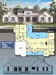 Architectural Designs Modern Farmhouse Home Plan 51810hz With 4 Beds And 3 5 Baths In 3 000 Sq Ft Modern Farmhouse Plans House Plans Farmhouse Farmhouse Plans