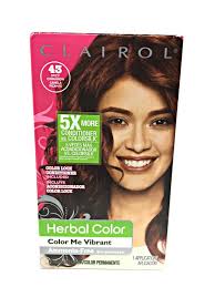Auburn hair color 4 oz. Clairol Herbal Expressions Color Me Vibrant Hair Color 043 Deep Auburn Walmart Com Walmart Com