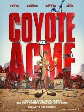 Pôster de Coyote vs. Acme nos cinemas, gerada com IA