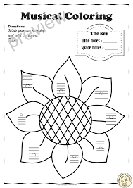 This Set Contains 10 Autumn Fall Themed Musical Coloring By Lines And Spaces Pages In Two Different Fo Music Class Activities Teaching Music Music Lesson Plans