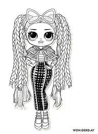 Ausmalbilder Lol Omg 100 Ausmalbilder Zum Drucken Neueste Best Choice Idea Puppe lol in schuhen und hasenohren.