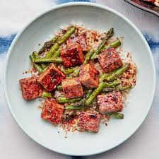 Black Pepper Tofu And Asparagus Recipe In 2020 Stuffed Peppers Recipes Tofu Recipes
