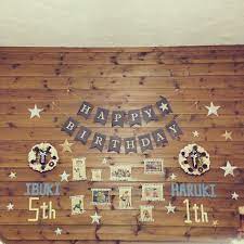 壁 天井 トイストーリー 誕生日飾り付け ハンドメイド ペーパーリース などのインテリア実例 2016 01 31 23 25 10 roomclip ルームクリップ 飾り付け ペーパーリース 誕生日 飾り付け 100均