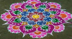 Pongal 2021 kolam with 5x3 dots, poo kolam flower kolam small rangoli for margali, chukkala muggulu. Alagana Kolangal