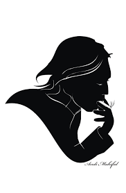 Seolah bahagia dengan hadiah buatan sang kekasih, bella pun mengunggah gambar seni siluet yang terbuat dari karton itu. Konsep 23 Siluet Wajah Pria