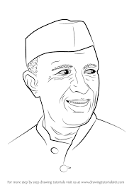 Learn How To Draw Jawaharlal Nehru Politicians Step By Step Drawing Tutorials Art Poster Design Drawings Save Water Poster Drawing