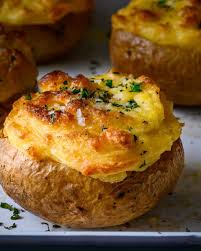 Vegan Twice Baked Potatoes School Night Vegan Recipe Twice Baked Potatoes Baked Potato Food