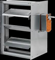 Galvanized | Airfoil Blade Smoke Damper UL555S Leakage Class ...