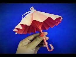 How To Make An Origami Umbrella That Opens And Closes Diy Easy Origami Youtube Origami Easy Origami Umbrella Easy Origami Umbrella