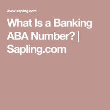 What Is A Banking Aba Number Aba Banking Saplings