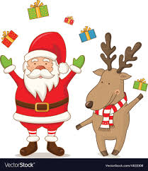 Vector illustration of cartoon santa claus character showing a blank sign. Images Of Christmas Santa Claus Cartoon Pictures