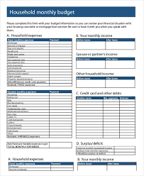 Household Monthly Budget Template 18 Monthly Budget Template Excel Pros And Cons M Monthly Budget Template Household Budget Template Excel Budget Template