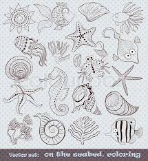 A Set Of Animated Inhabitants Of The Stock Vector Colourbox This is an online quiz called ocean floor features. a set of animated inhabitants of the