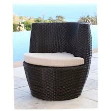 Newport Outdoor Wicker Bistro Chair Espresso Abbyson Living Bistro Chairs Outdoor Wicker Outdoor Wicker Chairs