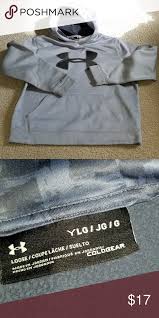 Youth Under Armour Large Storm Hoodie Grey And Black Underarmour Youth Large Hoodie Under Armour Jackets Coats Hoodies Under Armour Under Armour Jackets