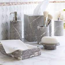 Buy bathroom accessories from uk bathrooms' large stylish and classic collection of designer and traditional brands to make your house a home today. Grey Marble Bath Accessories Frontgate Marble Bathroom Accessories Gray Bathroom Accessories Bathroom Decor Accessories
