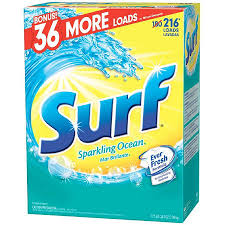 I usually use a sensitive detergent on strictly my clothes and this detergent on everything else to wash and it get's the job done. Surf Powder Laundry Detergent Sparkling Ocean 281 Oz 216 Loads Sam S Club