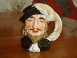 Vicky Wesley Pottery Large Pitcher Hand Painted Abstract Aquatic Signed  8.5"