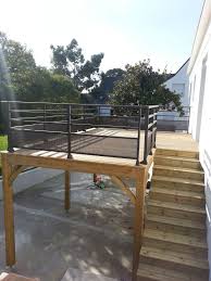 Terrasse Hors Sol En Bois Mc Timonier Charpente En Kit In 2020 Garten Terrasse Balkon Bauen Hintergarten