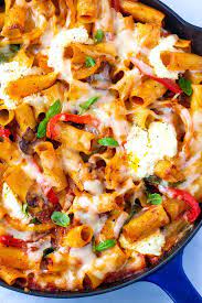 Easy Vegetable Baked Pasta Recipe Vegetable Pasta Recipes Baked Recipes Vegetarian Vegetarian Pasta Recipes