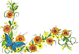 The actual stencil is clear or transparent blue and has bridges in the letters. 5 Flower Butterfly Corner Png Transparent Onlygfx Com