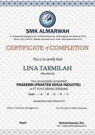 Dengan adanya contoh laporan pkl multimedia ini, dapat mempermudah kita sebagai siswa jurusan multimedia dalam menyusun laporan pkl. Desain Sertifikat Pkl Prakerin Link Sukses