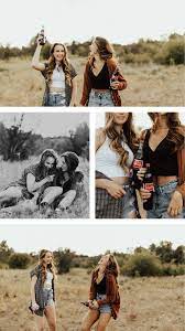 Senior Portraits Senior Model Tumblr Portraits Gray Sweater Brown Hair Cassie Trottier Friend Poses Photography Sisters Photoshoot Friendship Photoshoot