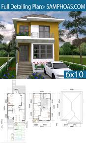 3 Bedrooms Small Home Design Plan 6x10m Samphoas Plansearch Architectural House Plans Small House Design Modern House Design
