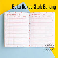 Contoh format buku agenda tunggal berpasangan dan kembar. Hanabi Buku Rekap Stok Barang Beli 2 Buku Gratis 1 Pen Gel Shopee Indonesia