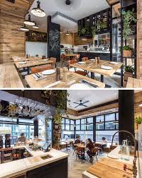 Inside The Black Service Area Chalkboard Wall And Window Frames Contrast The Wood And Wh Coffee Shop Design Restaurant Interior Design Coffee Shops Interior