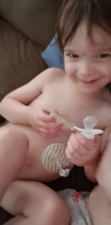 I know he is considering a pee. So cute but so naughty!