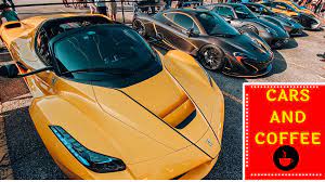 Lambos Mclarens Ferraris And More At Cars And Coffee Houston Cars And Coffee La Ferrari Porsche 918