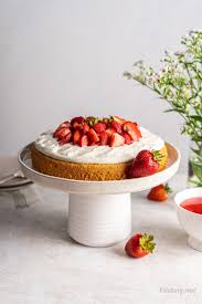 Pour over cake and toss. Strawberry Cake Healthy Sugar Free Ultimate Summer Dessert