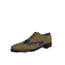 Olive and blu golf shoes Jeffrey- Golf BespokeShoes