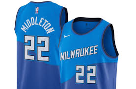 Player name and number are screenprinted in the style of the bucks city edition jerseys; Order Your Milwaukee Bucks Nike City Edition Gear Today