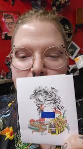 I've been meaning to post this up! Took some effort to edit Did a mermaid  tattoo from this month's sale! Which, if you want the prices