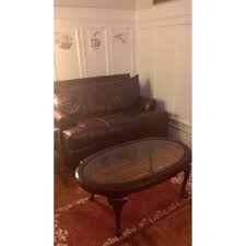 Sleeper sofa o sofas bed ethan allen beds trundle download. Ethan Allen Triad Leather Sleeper Loveseat Aptdeco