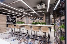 Restaurant In Lidl Headquters By Mode Lina Architekci Restaurant Interiors Lidl Restaurant Interior Restaurant