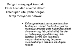 Semua bidang studi/industri disiplin positif keluarga kita pendidikan jasmani, olahraga, dan kesehatan (pjok) bahasa untuk anak usia dini kognitif untuk anak usia dini. Peran Allah Dalam Keluarga Ppt Download