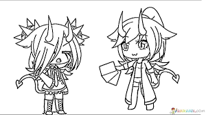 Dress up your own characters and gacha for free! Gacha Life Coloring Pages Unique Collection Print For Free Hello Kitty Para Colorear Dibujos Dibujos Para Colorear