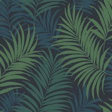 They are both dark colors they are my two favorite colors!! Ln10112 Dark Blue Green Turquoise Tropical Large Palm Leaf Wallpaper