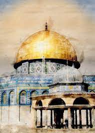 Dome Of The Rock Poster By Republicofcanvas Bespoke Islamic Art Displate Dome Of The Rock Islamic Art Islamic Artwork